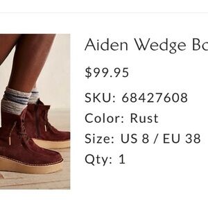 Free People Aiden Wedge Boots
